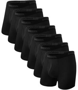 lot 22378 image: BAMBOO COOL Mens Underwear Breathable Boxer Briefs with Fly Moisture-Wicking Lightweight Underwear xl - Retail $51