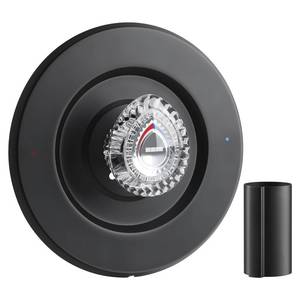 lot 22392 image: Matte Black Shower Trim Kit, Compatible with Moen T470 31661SN Shower Trim Kit and TubShower Trim, for Moen 1225 Trim Kit, Includes Escutcheon, Tubes, Shower Handle and Screws - Retail $31