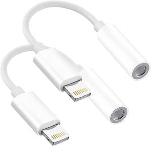 lot 30111 image: LIMQIAOWY Headphone Adapters, 1 Pack 3.5 mm HeadphoneEarphone Jack Audio Aux Adapter Dongle Compatible with iPhone 14 13 12 11 Pro XR XS Max X 8 7 6s Plus - Retail $6