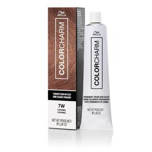 lot 30116 image: COLORCHARM Permanent Cream Hair Color, 7W Caramel, 2 oz. - Retail $10