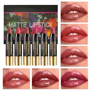 lot 30125 image: 6Pcs Moisturizing Gloosy Nude Lipstick Set, Nude Pink Rose Mauve Red Brown 6 Rich Shades Waterproof Long Lasting Non-Stick Cup 24 Hour Lip Crayon Pencil Makeup Lip Liner Pen Set Christmas Gifts - Retail $9