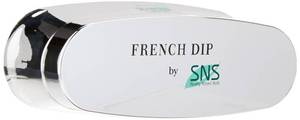 lot 30129 image: SNS Nails Dipping Powder French Dip Moulding (Mold) for PinkWhite - Two-Sided French Manicure Mold for Flat or Curved Smile Line - Beautiful Clear Logo Mould to Match any Decor - Retail $25