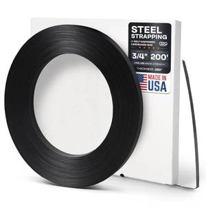 lot 32795 image: IDL Packaging 34 x .020 x 200 Steel Strapping Coil (1700 Lbs Break Strength) in Self-Dispensed �ardboard Box - Portable Strong Banding with Superior Cut-Resistance - Heavy Pallet Strapping - Retail $68
