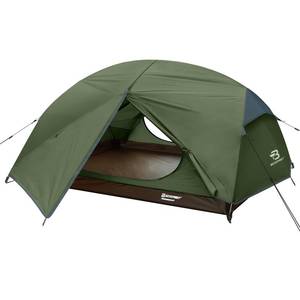 lot 32805 image: Bessport Camping Tent for 2 Person, Lightweight Backpacking Tent Waterproof Windproof Two Doors Easy Setup Double Layer Outdoor Tents for 3 to 4 Seasons, Suitable for Outdoor,Hiking,Camping - Retail $66