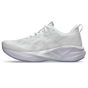 lot 32823 image: ASICS Womens NOVABLAST 5 Running Shoes, 7.5, WhiteLilac HINT - Retail $130