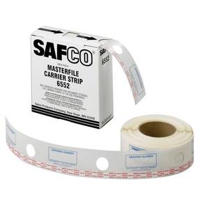 lot 32824 image: Safco Products 6552 Polyester Carrier Strips, 2.25 Wide, for use with MasterFile 2 Document Storage, Sold Separately