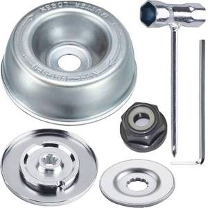 lot 33509 image: Qiuwanzia Blade Adapter Kit Garden Machine Lawn Mower kit for Stihl Models FS55 FS56 FS81 FS90 FS80 for Husqvarna for Universal String Trimmers Brush Cutter Maintenance Kit with Collar Nut - Retail $10