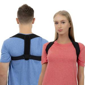 lot 33536 image: HLOES Posture Corrector for Women and Men, Adjustable Upper Back Brace, Breathable Back Shoulder Straightener Posture Support, Correcting Hunchback and Bad Posture. - Retail $10