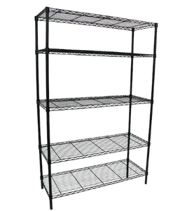 lot 7793 image: HDX 5-Shelf Wire Storage Unit 36x72x16 Black - Retail $89