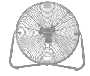 lot 7812 image: Commercial Electric 20-inch High Velocity Floor Fan 4800 CFM - Retail $89