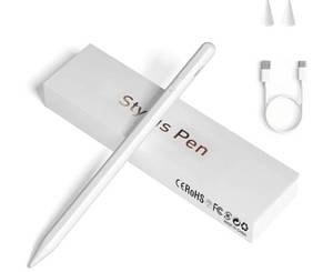 lot 46000 image: Stylus Pens for Touch Screens, Universal Fine Point iPad Pencil with Magnetic Adsorption Compatible with iPhoneiPadSamsungAndroidTablet & Other Touch Screens (White) - Retail $15