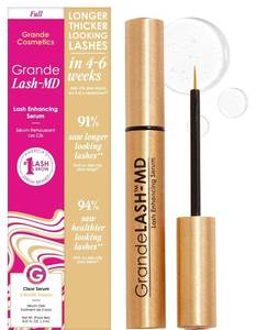 lot 46024 image: Grande Cosmetics GrandeLASH-MD Lash Enhancing Serum - Peptide & Vitamin Infused Formula for Longer, Thicker, Fuller Looking Lashes - Ophthalmologist Tested, Cruelty-Free - Retail $68