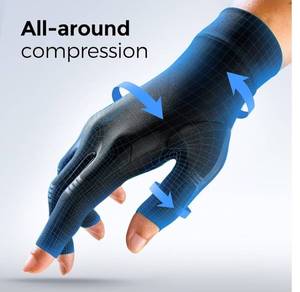 lot 46037 image: All-Around Compression Arthritis Gloves for Women for Pain, Carpal Tunnel Relief Gloves for Men, Hand Compression Gloves for Crocheting,Gaming,Arthritis,Swelling.Black S - Retail $24