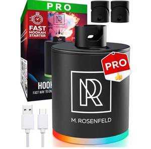 lot 46072 image: PRO Hookah Starter Pump - Hookah Pump Starter with 1300 mAh Rechargeable Battery - Portable Electric Hooka Blower & Vacuum Starter - Mini Air Pump with LED Light, Quiet & Efficient - Retail $30