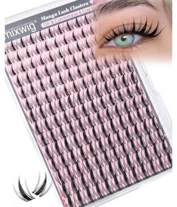 lot 46081 image: Manga Lash Clusters Fairy Eyelash Clusters Anime Cluster Eyelash Extensions Natural Wispy Individual Lashes Spiky Invisible Band Lash Extension CD Curly 10-18MM DIY Viva Cluster Lashes - Retail $10