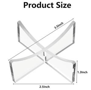 lot 46095 image: Basketball Stand, 3-Pack Acrylic Ball Stand for Display, Clear Storage Holder for Football Basketball Soccer Volleyball Rugby - Retail $6