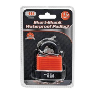 lot 20554 image: Illinois Industrial Tool 1-12 Short-Shank Waterproof Padlock