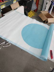 lot 20587 image: Woven Outdoor Runner Rug