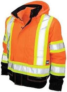 lot 20585 image: Tough Duck Mens Hi-Vis 3-in-1 Safety Bomber Jacket