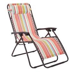 lot 20644 image: BrylaneHome zero gravity lawn chair