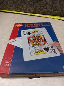 lot 21 image: Just For Fun Oversize Playing Cards Full 52 Card Deck P195 Eb Brand - Retail $20