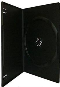lot 8782 image: Maxtek 7mm Slim Black Single CDDVD Case, 100 Pieces Pack.