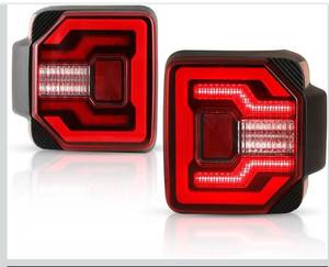 lot 8822 image: WolfX Tail Lights LED Sequential for Jeep Wrangler JL 2018-2025 (Including for 2021-2025 Jeep Wrangler 4XE Plugin) Led Rear Lights Rear Brake Lamp Replacement Set with Sequential Turn Signal, Red