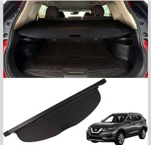 lot 8827 image: Cargo Cover for Nissan X-Trail Rogue SV S SL 2014-2020 for Nissan Rogue X-Trail Accessories Black Retractable Factory Style SUV Trunk Cover Cargo Security Shade Trunk Cover