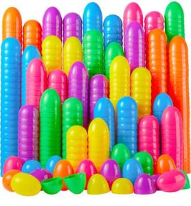 lot 8855 image: JOYIN 300 PCS 2.3 Easter Eggs, Empty Plastic Eggs Fillable Colorful Bright Eggshell Bulks for Easter Hunt, Filling Treats, Party Favor, Basket Stuffers, Classroom Prize Supplies