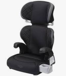 lot 8866 image: Cosco Kids Pronto Trend Belt-Positioning Toddler Booster Car Seat, Sonic Diamonds, Black