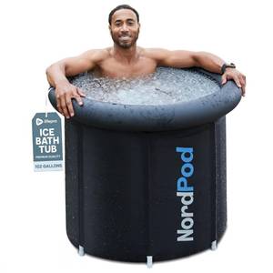 LifePro NordPod Recovery Ice Tub Portable Cold Plunge Tub for Ice Bath Recovery &amp; Cold Water Therapy Ice Bath Tub for Athletes Indoor/Outdoor Cold Plunge Tub Outdoor with All-Weather Lid