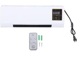 lot 906 image: Wall Mount Space Heater with Digital Display and Remote Control