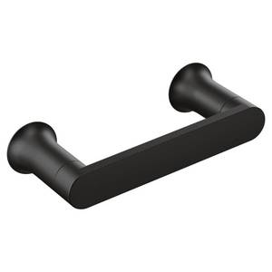 lot 8937 image: Moen BH3808BL Genta Wall Mount Toilet Tissue Holder in Matte Black