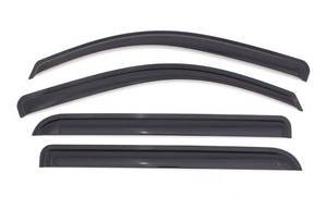 lot 5897 image: Auto Ventshade AVS Outside Mount Rain Guards for 2015-2026 Ford F-150 SuperCab (Will NOT Fit SuperCrew Cab), 2017-2026 Raptor, F-250, F-350 SD, SuperCab  Window Vent Visors, 4 pcs. - Smoke  94974