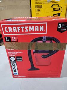 lot 5906 image: Craftsman 3 Gallon Wet Dry Shop Vacuum