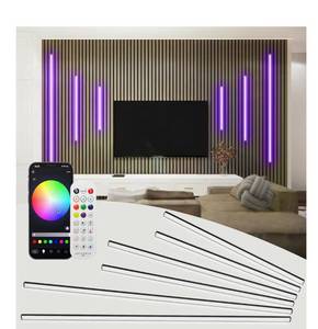 lot 5916 image: SHUNLEE 6 Pcs RGB Smart Recessed Lighting for Acoustic Panels,