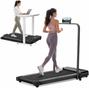 $100 Walking Pad with Incline & Handle, 3HP Treadmill, 0.6-6.2MPH
