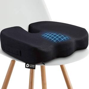 lot 4920 image: 5 STARS UNITED Desk Chair Seat Cushion - Tailbone & Coccyx Relief