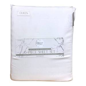 lot 4935 image: Harmony Home 6-Piece Sheet Set, Viscoise Made from Bamboo, Queen
