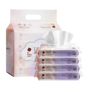 lot 4941 image: Bc Babycare Dry Wipes, Plant-Based Fibers, 48 Count, 4 Packs