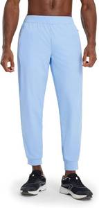 lot 6899 image: M MAELREG Mens Golf Joggers Pants with Zip Pockets Stretch Lightweight Nylon Sweatpants Work Casual Athletic Track Pants Men. XL Light Blue