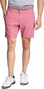 lot 6905 image: M MAELREG Golf Shorts Men 7 inch Lightweight Dry fit Stretch Flat Front Casual Sport Heather Hybrid Flex Mens Shorts. 34x7. Pink