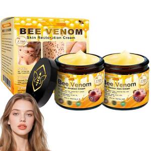 lot 6954 image: Bee Venom Skin Restoration Cream, Bee Venom Skin Treatment Cream, Repair and Wrinkle Reducing Comprehensive Moisturizer for All skin Types 2PC
