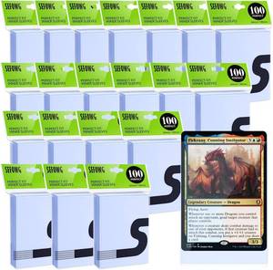 lot 7065 image: 2000 Pack Perfect Fit Card Sleeves, Inner Sleeves Ideal for Double-Sleeving Compatible with TCG, MTG, PKM, TCG, Trading, Gaming Cards