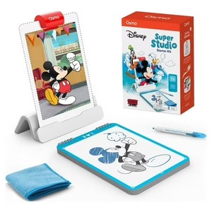 lot 7082 image: Osmo - Super Studio Disney Mickey Mouse & Friends Starter Kit - Age 6-12 - Learn Disney Drawings, 100 Cartoon Drawings, Erasable Drawing Board, Sketchbook, Drawing Pad, Art Sets, STEM Educational Toy
