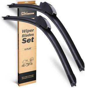 lot 7086 image: OEM Quality Windshield Wiper Blades, 22  and 19  DSV Standard Car Wiper Blades With Universal UJ Hook Only, Automotive Replacement Wiper Blades for my Car, Water Repellency Wiper Blade, Pack of 2