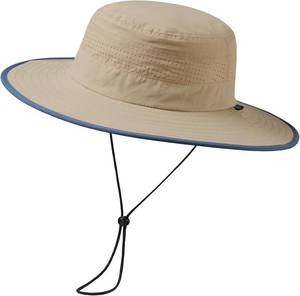 lot 7119 image: UPF 50 Foldable Brim Water-Resistant Sun Bucket Hat with Laser Perforated Mesh Adjustable for Men Women Outdoor