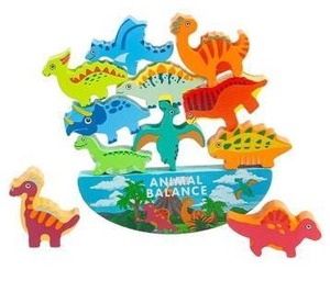 lot 13716 image: Wooden Animal Balance Blocks