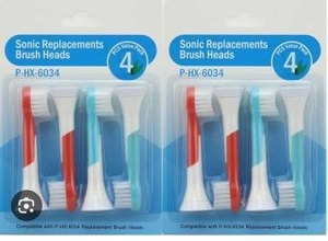 lot 13721 image: Sonic Replacement Brush Heads, 6 Packs