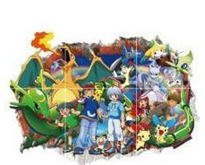 lot 13722 image: 3 Pack Pokemon Window Cling